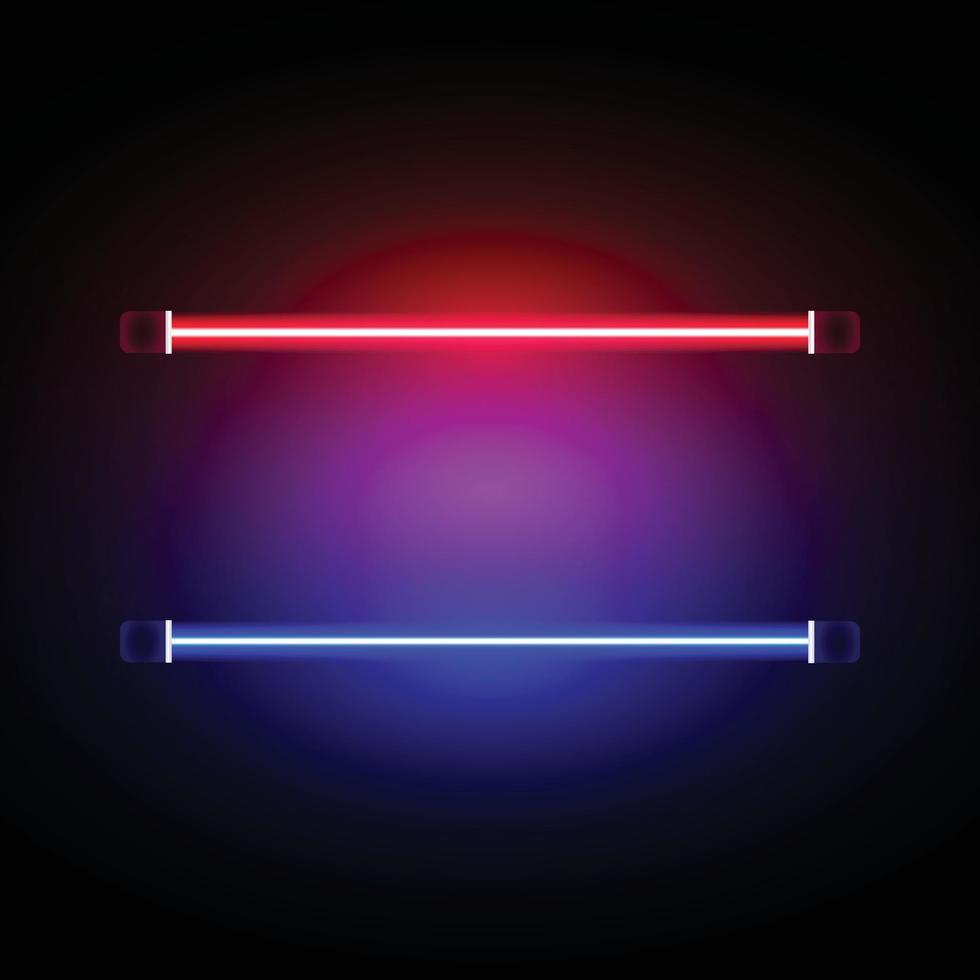 Neon with Blue and Red Sparking Color vector