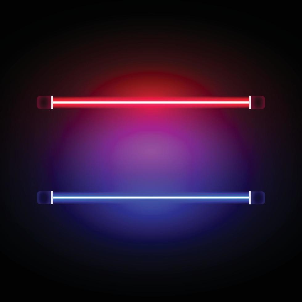 Neon with Blue and Red Sparking Color vector