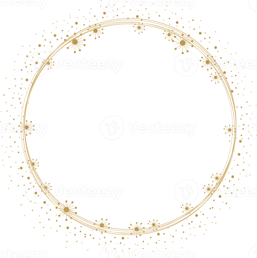 dandelion golden doodle wreath frame png