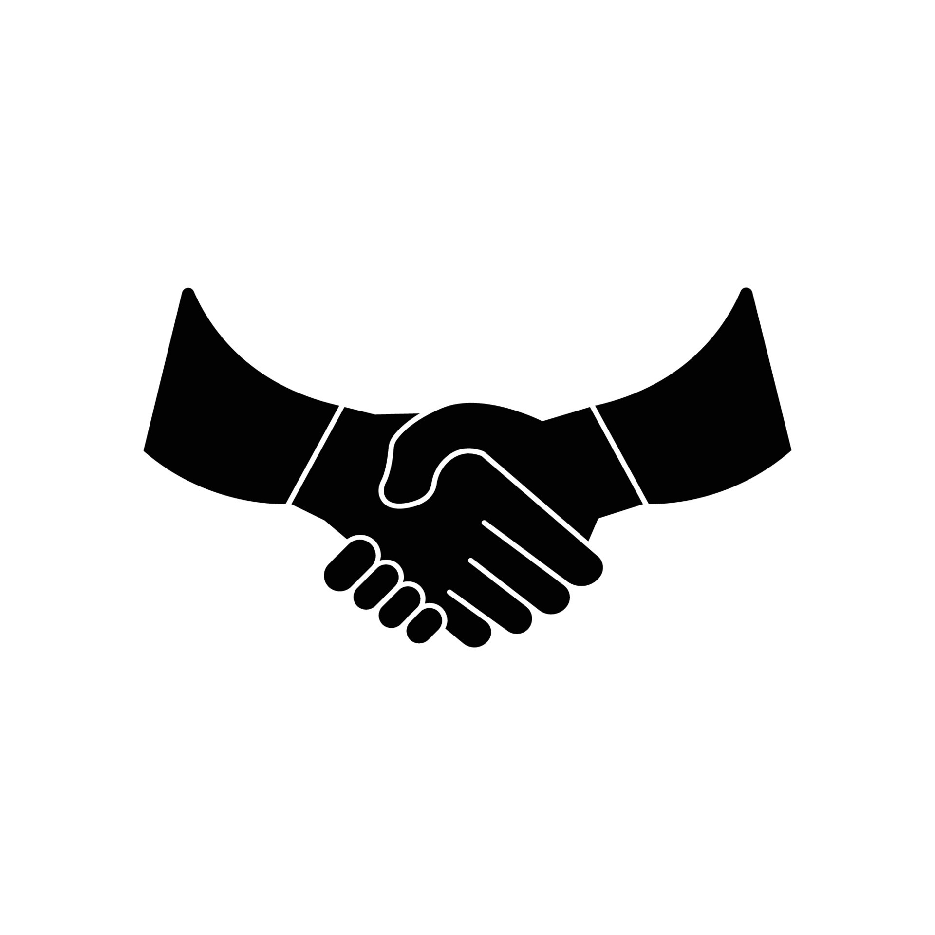 Handshake silhouette icon illustration. Icons related to cooperation,  business, deal. simple design editable 12104254 Vector Art at Vecteezy
