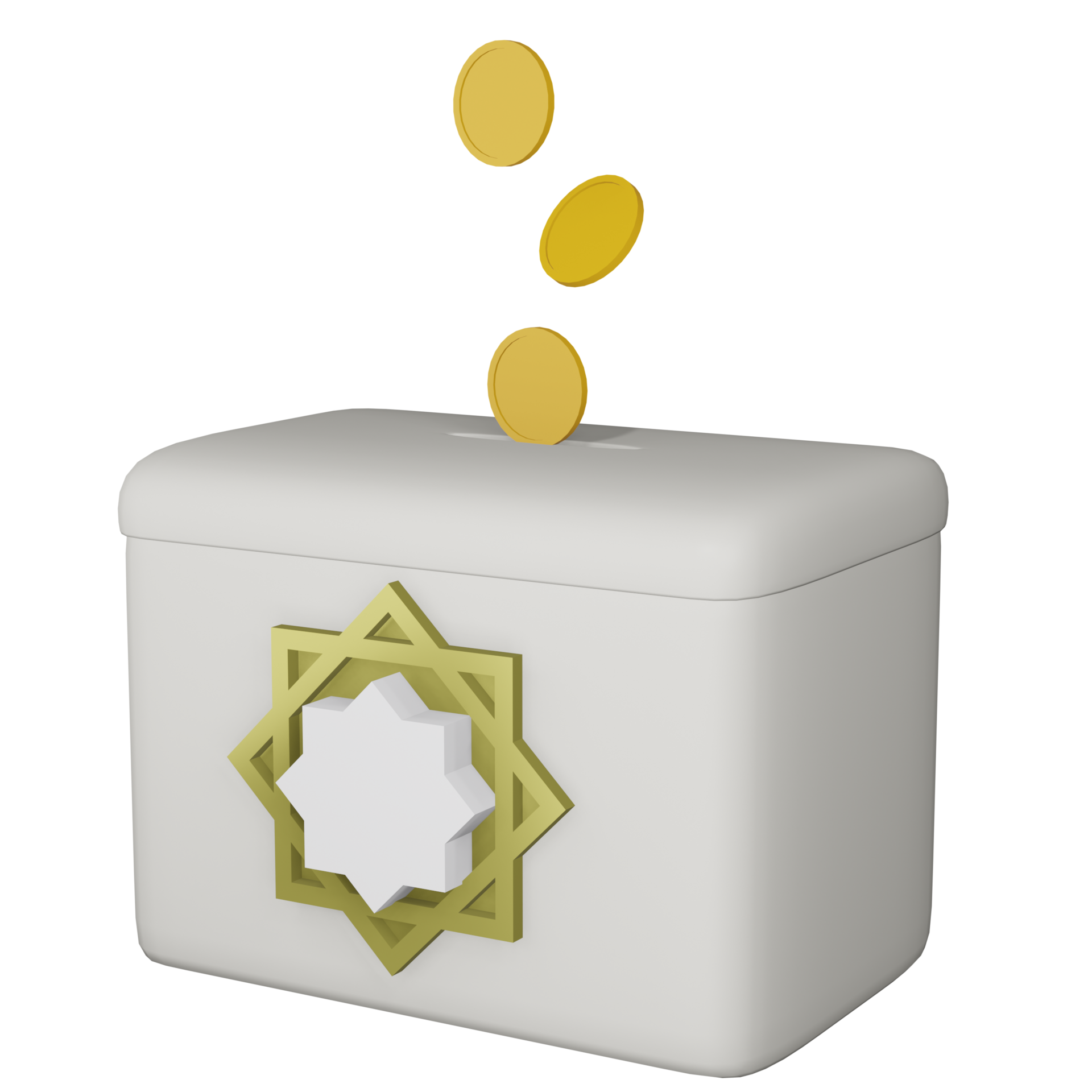 3D Rendering Donation Box 12104435 PNG