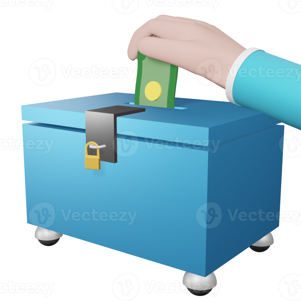 3d interpretazione donazione scatola png