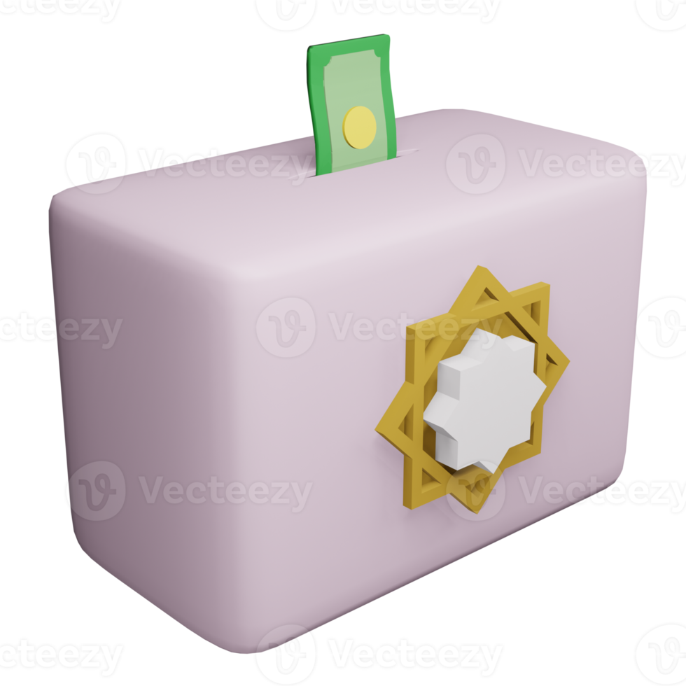 3D Rendering Donation Box 12104438 PNG