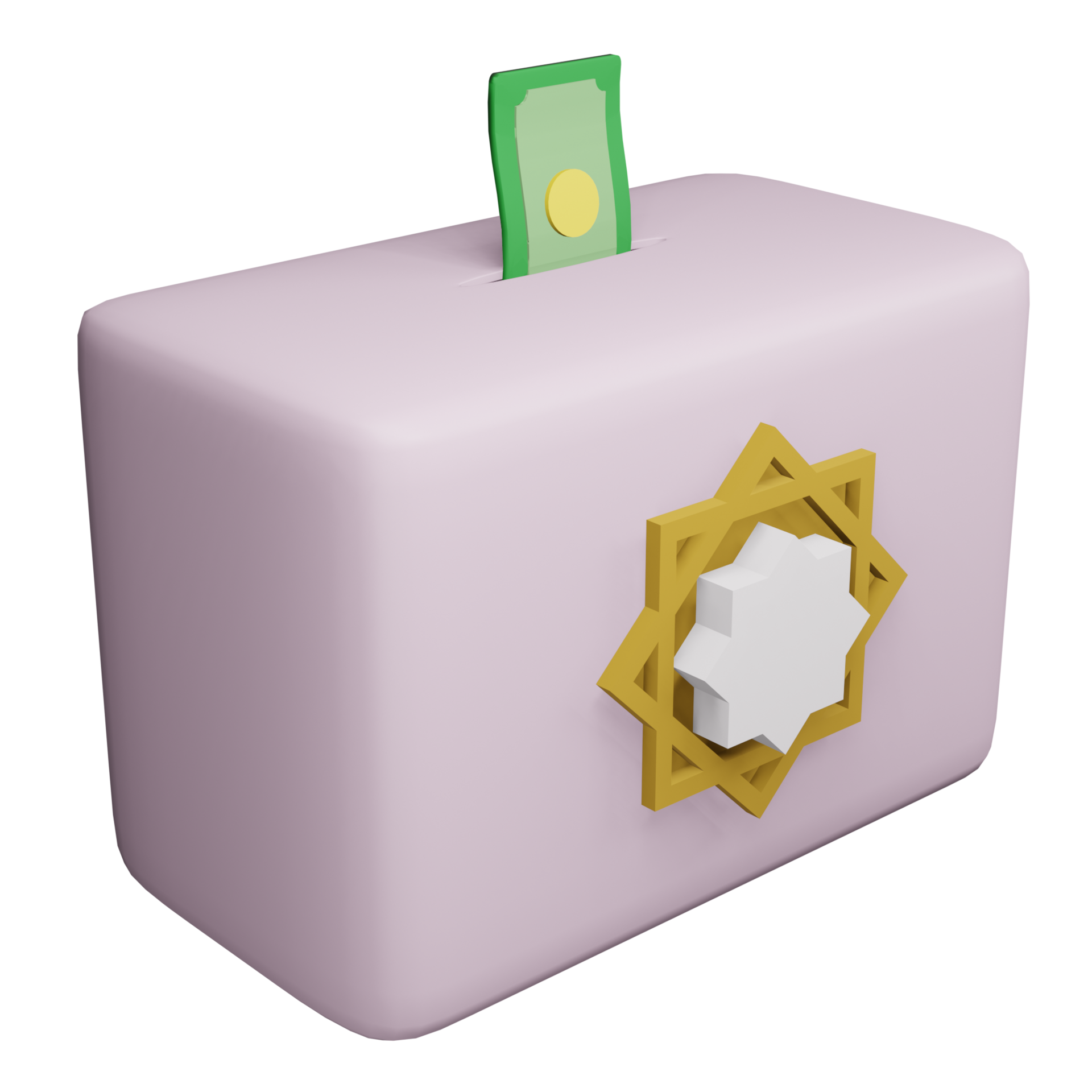3D Rendering Donation Box 12104438 PNG