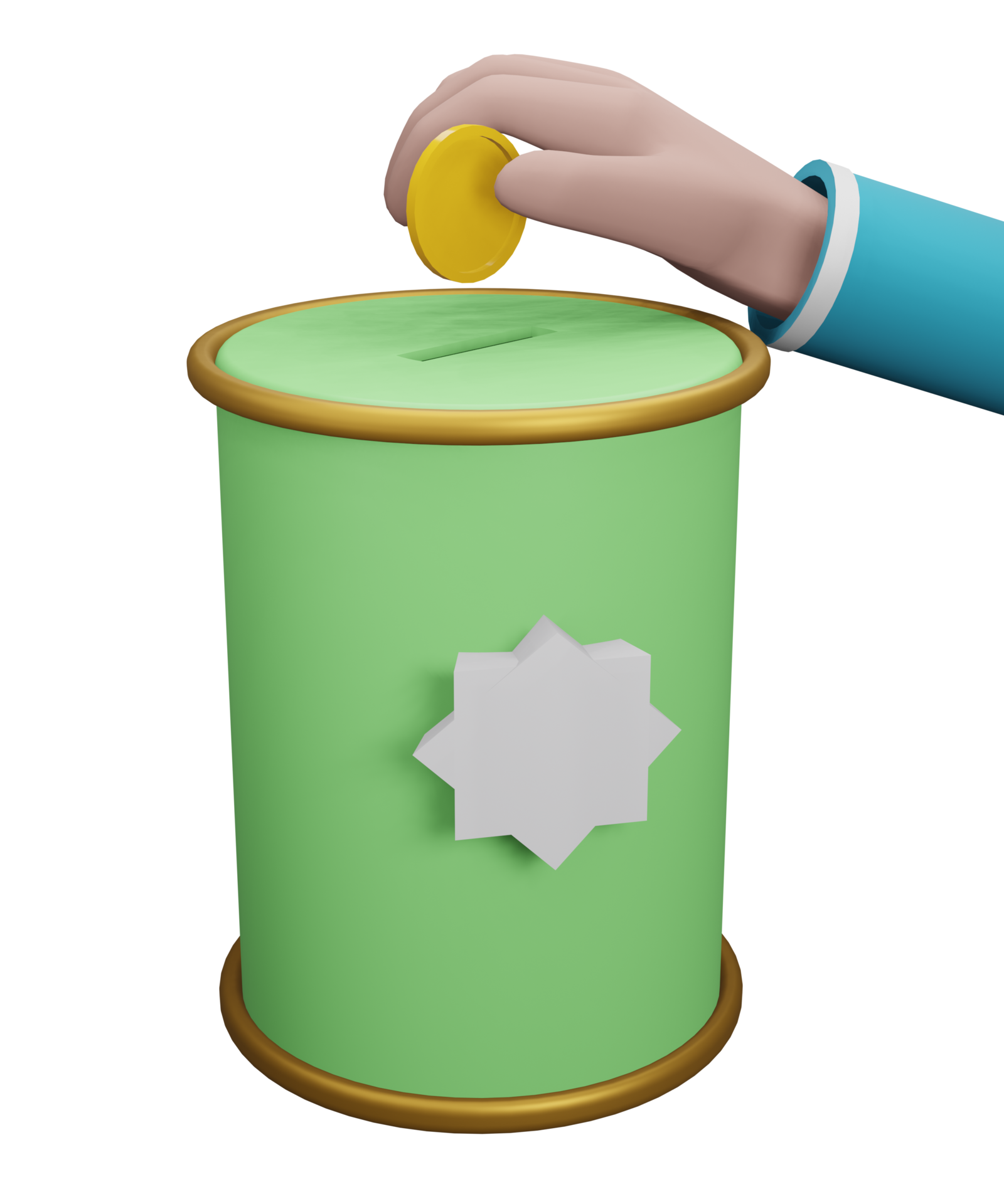 3D Rendering Donation Box 12104444 PNG