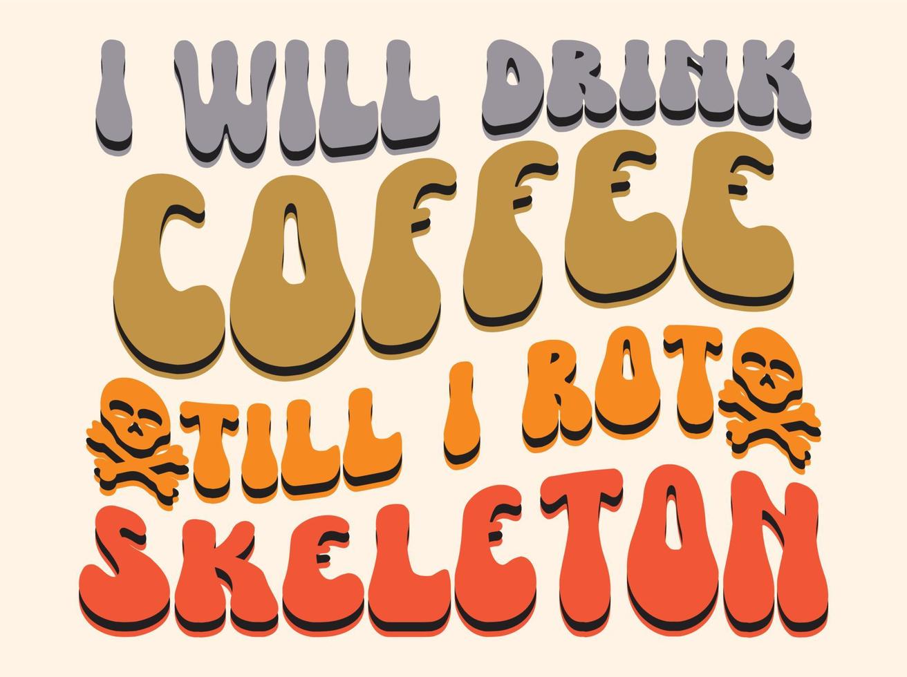Retro halloween t-shirt design vector