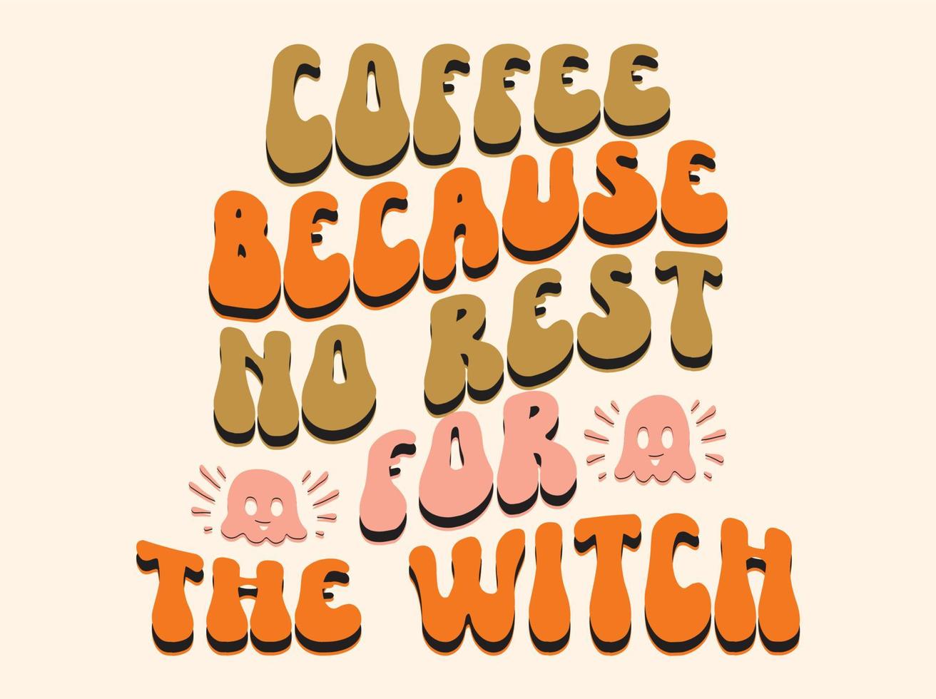 Retro halloween t-shirt design vector