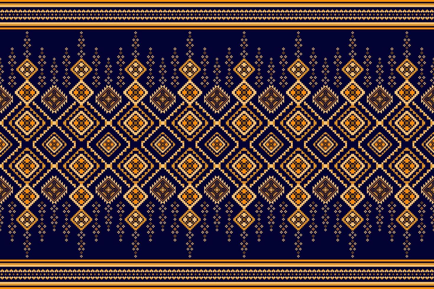 Diseño de decoración del hogar de patrones sin fisuras étnicos ikat. tela azteca alfombra boho mandalas textil decorar papel tapiz. motivo nativo tribal bordado tradicional vector fondo ilustrado