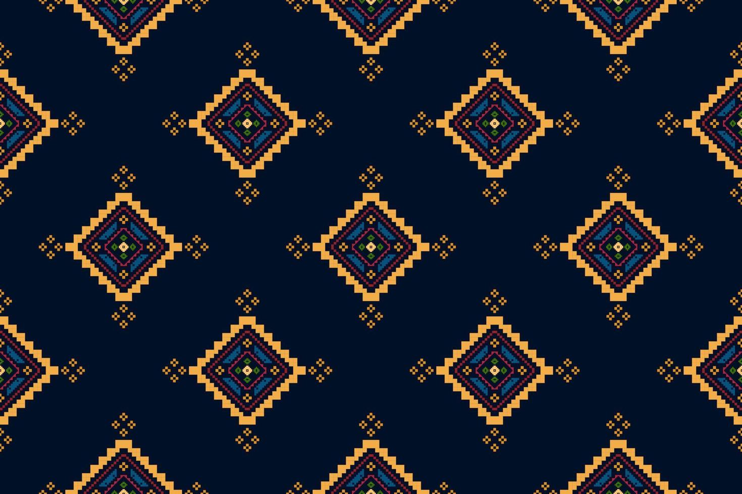 Ikat ethnic seamless pattern home decoration design. Aztec fabric carpet boho mandalas textile decorate wallpaper. Tribal native motif traditional embroidery vector illustrated background