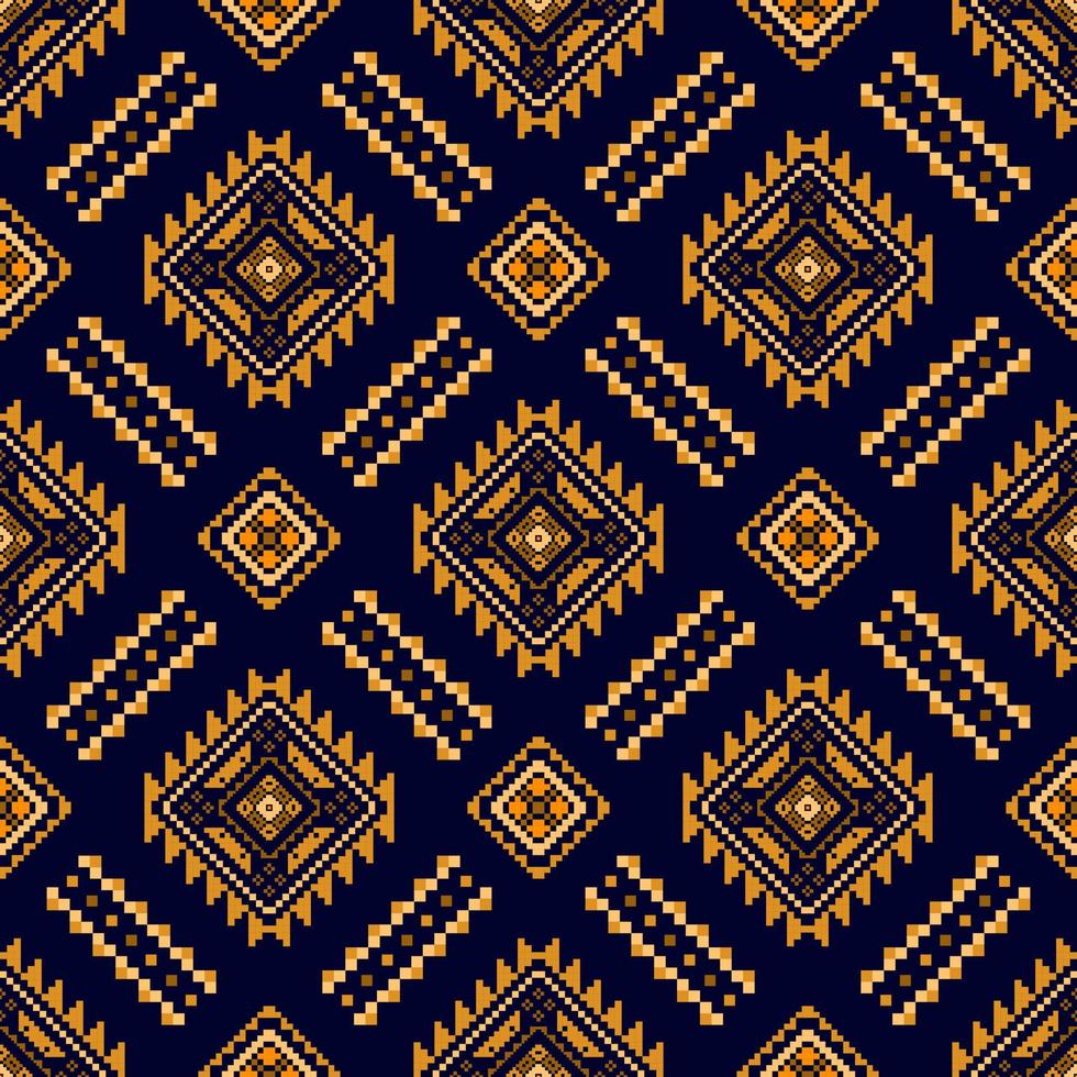 Ikat ethnic seamless pattern home decoration design. Aztec fabric carpet boho mandalas textile decorate wallpaper. Tribal native motif traditional embroidery vector illustrated background