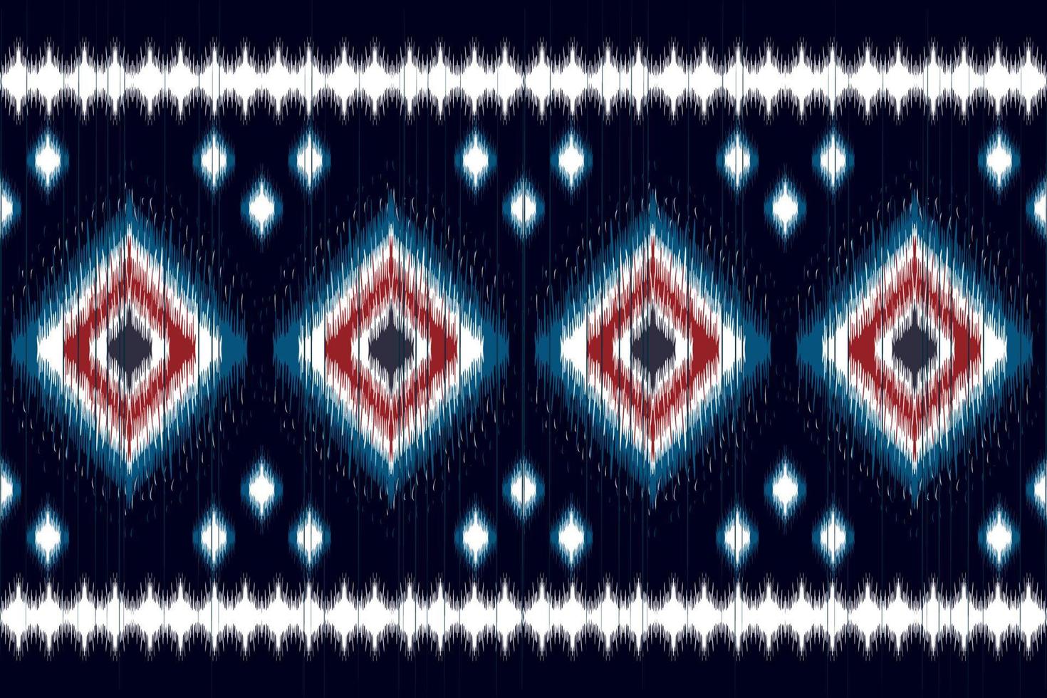 Ikat ethnic seamless pattern home decoration design. Aztec fabric carpet boho mandalas textile decorate wallpaper. Tribal native motif traditional embroidery vector illustrated background