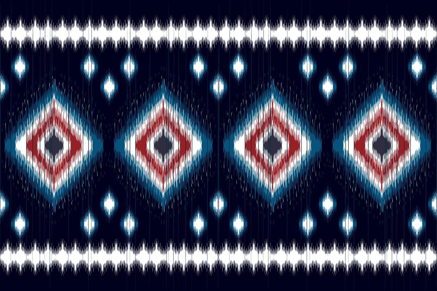 Ikat ethnic seamless pattern home decoration design. Aztec fabric carpet boho mandalas textile decorate wallpaper. Tribal native motif traditional embroidery vector illustrated background