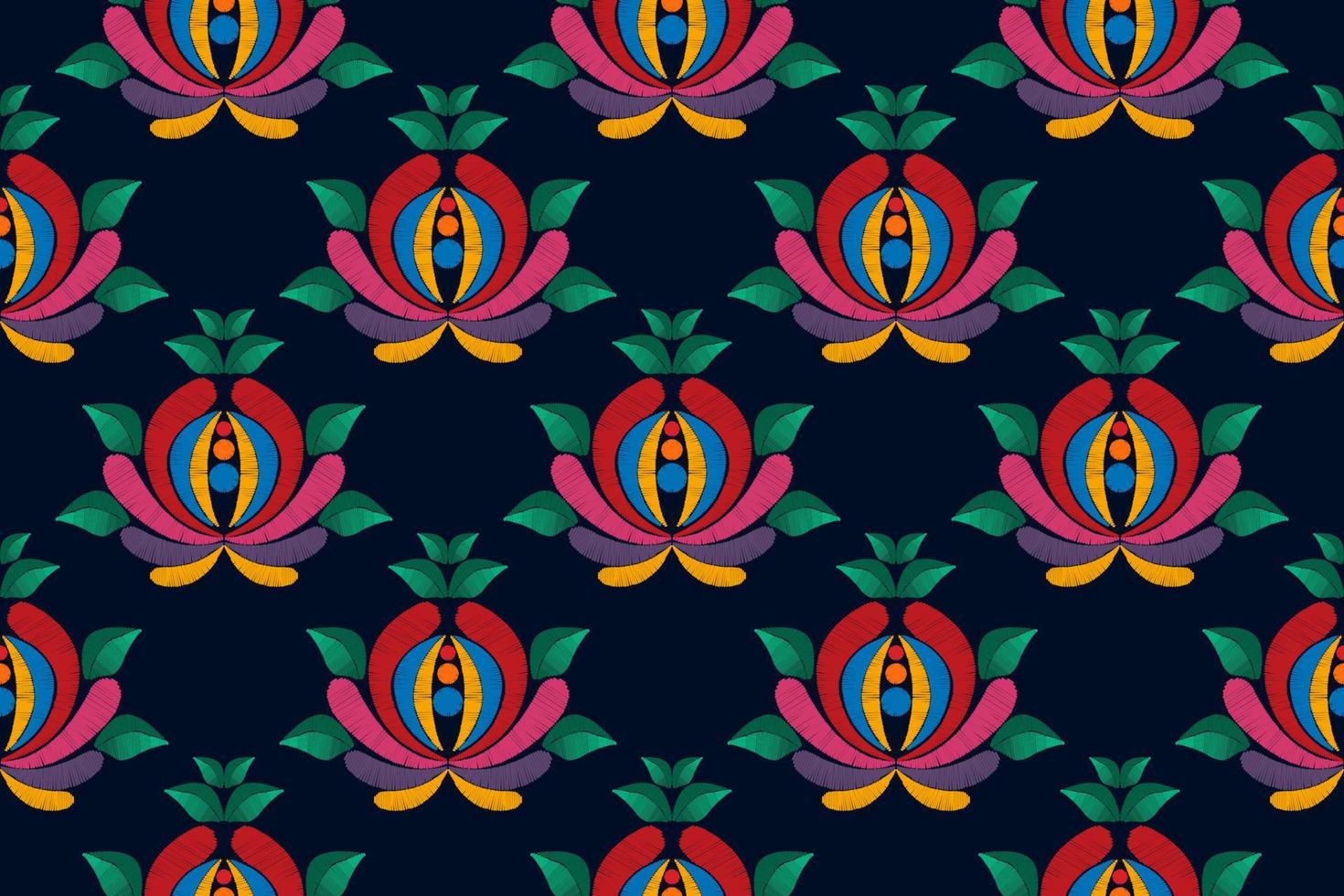 Ikat ethnic seamless pattern home decoration design. Aztec fabric carpet boho mandalas textile decorate wallpaper. Tribal native motif traditional embroidery vector illustrated background