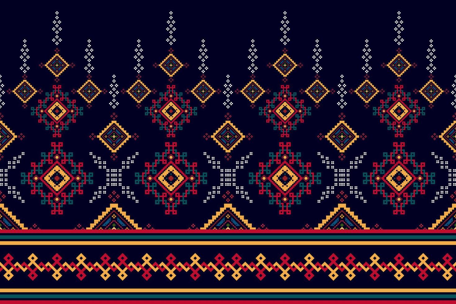 Ikat ethnic seamless pattern home decoration design. Aztec fabric carpet boho mandalas textile decorate wallpaper. Tribal native motif traditional embroidery vector illustrated background