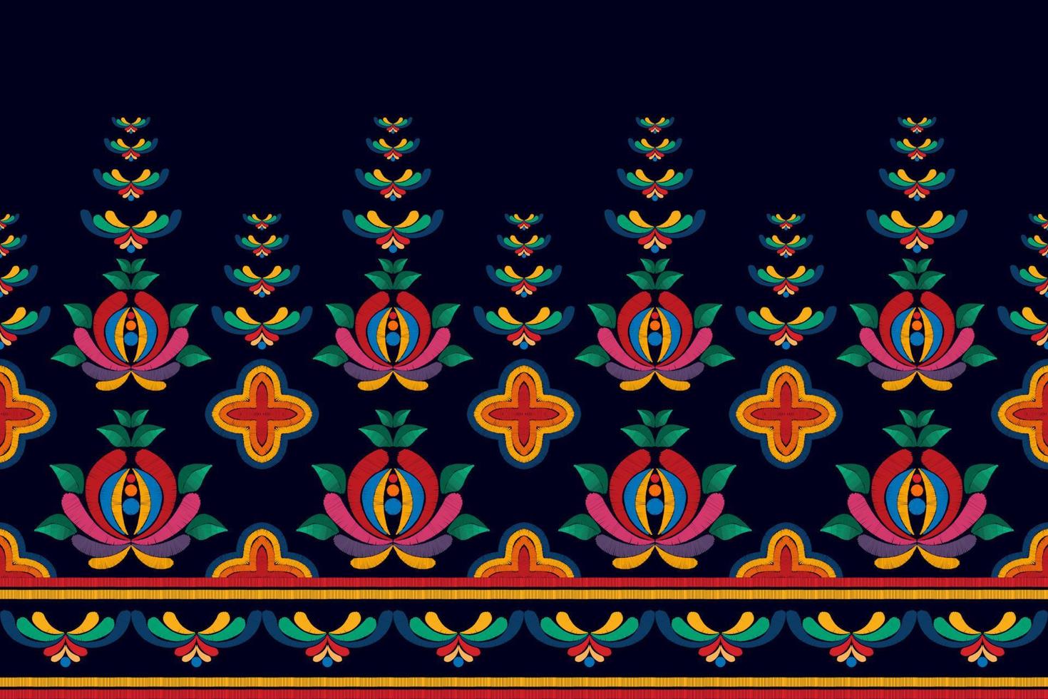 Ikat ethnic seamless pattern home decoration design. Aztec fabric carpet boho mandalas textile decorate wallpaper. Tribal native motif traditional embroidery vector illustrated background