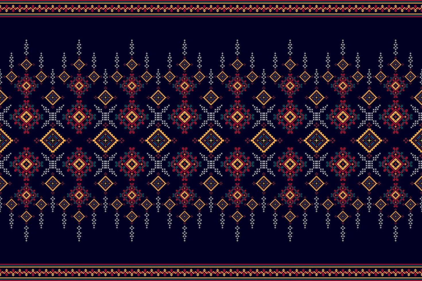 Ikat ethnic seamless pattern home decoration design. Aztec fabric carpet boho mandalas textile decorate wallpaper. Tribal native motif traditional embroidery vector illustrated background