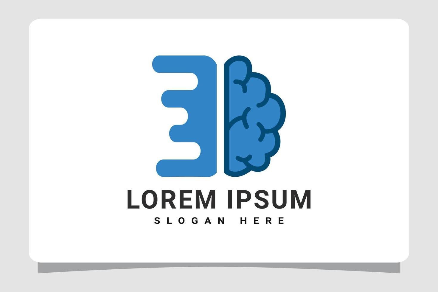 Fast Brain Logo Template Design Inspiration vector
