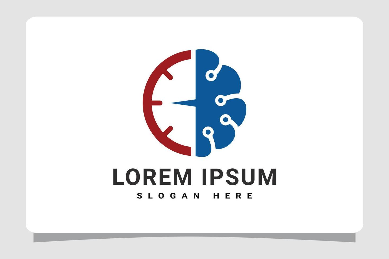 Brain Time Logo Template Design Inspiration vector