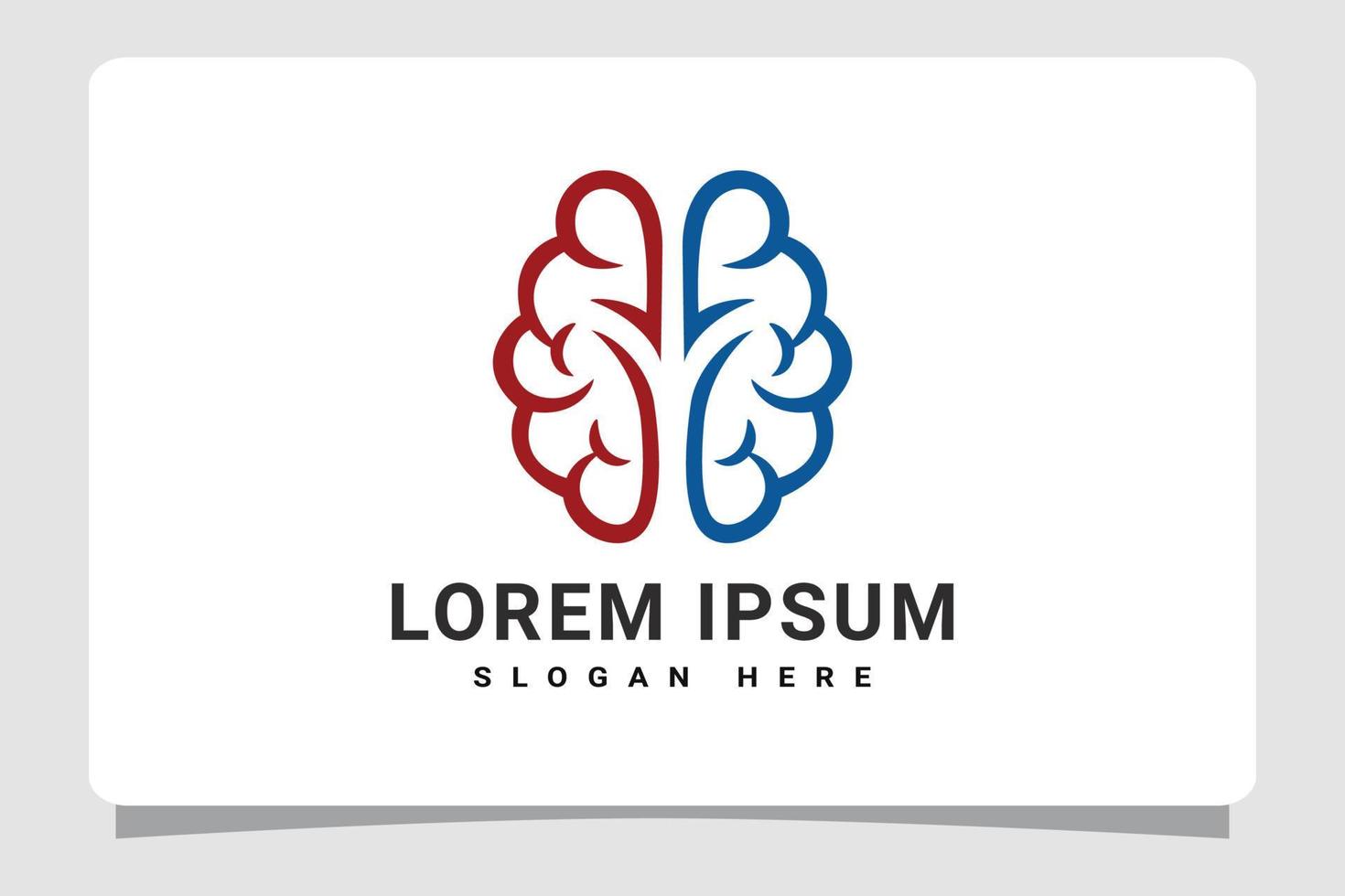 Brain Logo Template Design Inspiration vector