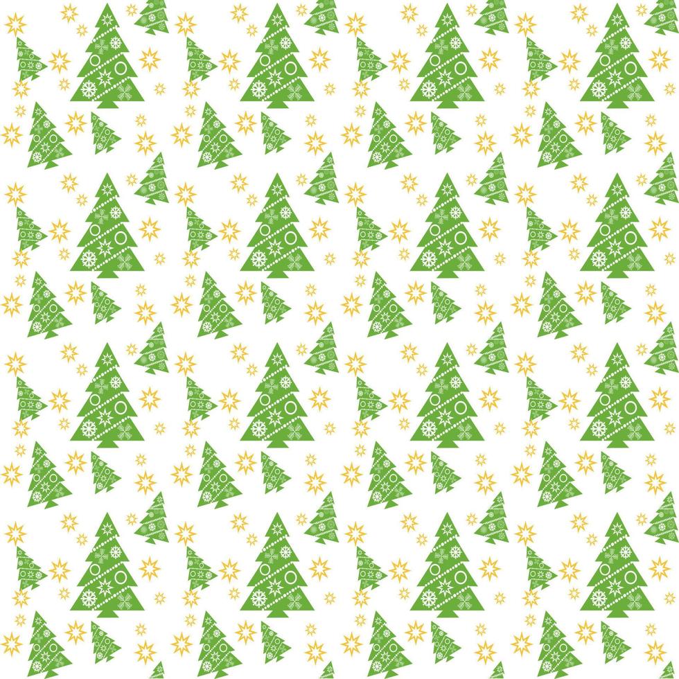 Christmas tree wallpaper background seamless pattern. paper fabric wrapping seamless Xmas. vector