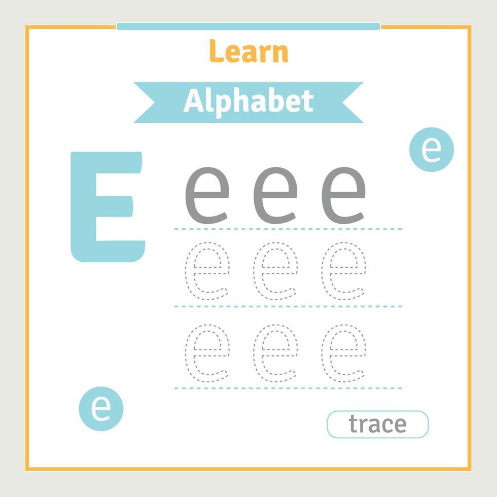 Alphabet letter tracing worksheet for kids preschool alphabet illustration learning activity for kindergarten kids back to school alphabet coloring book vector