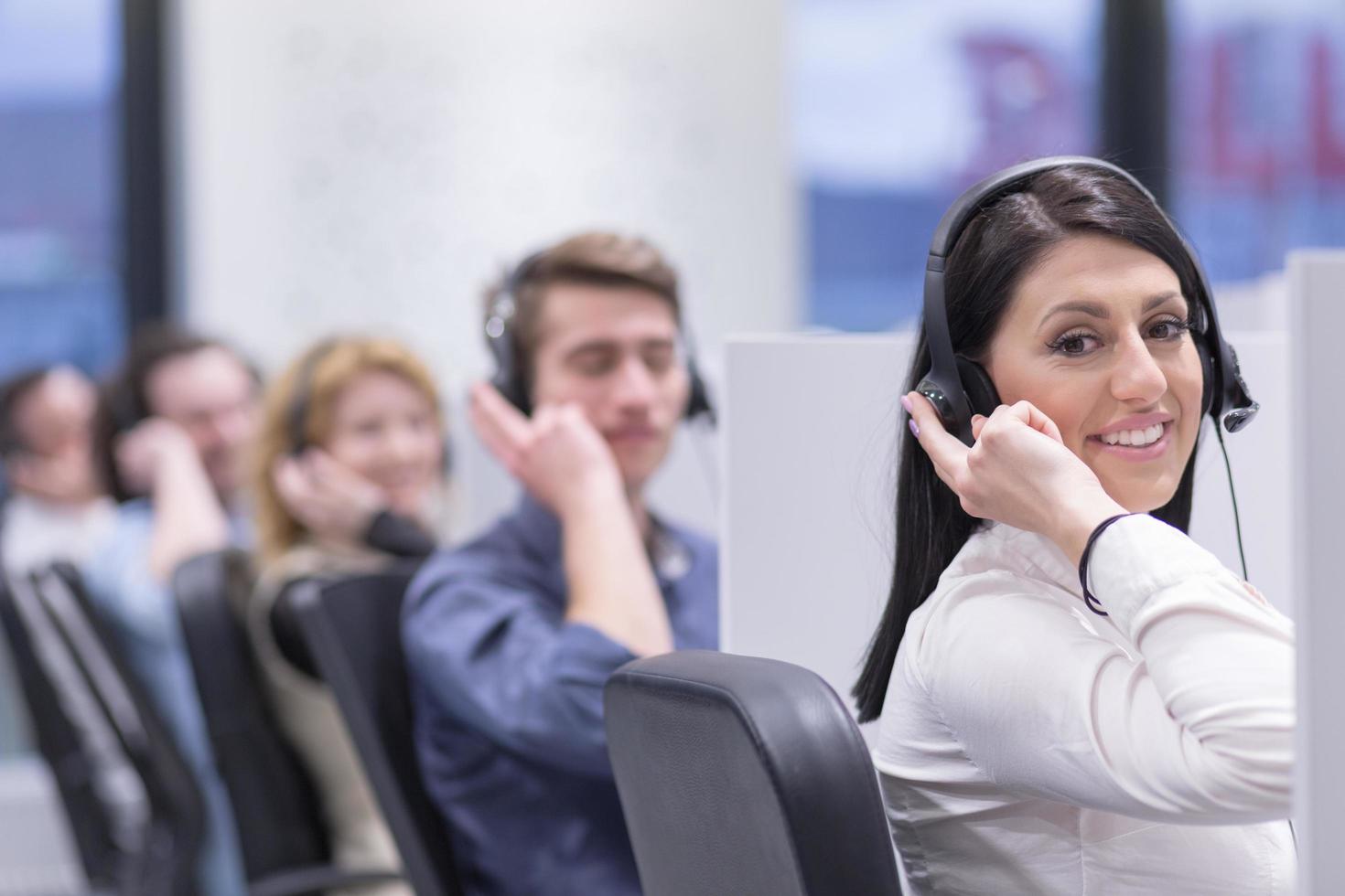 Call center operators photo