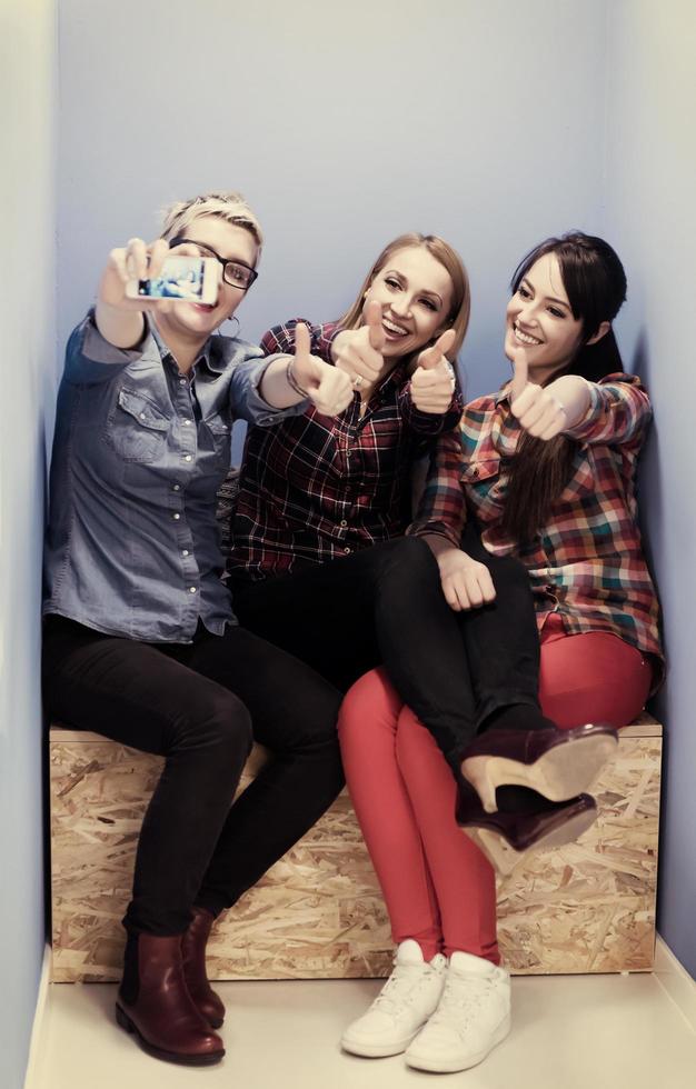 group of business people in creative working  space photo