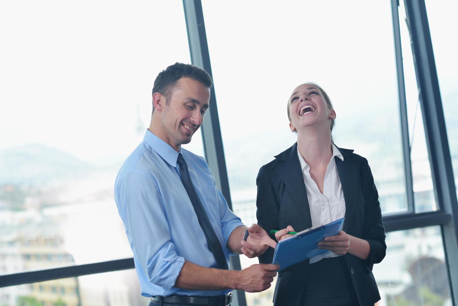 business people in a meeting at office photo