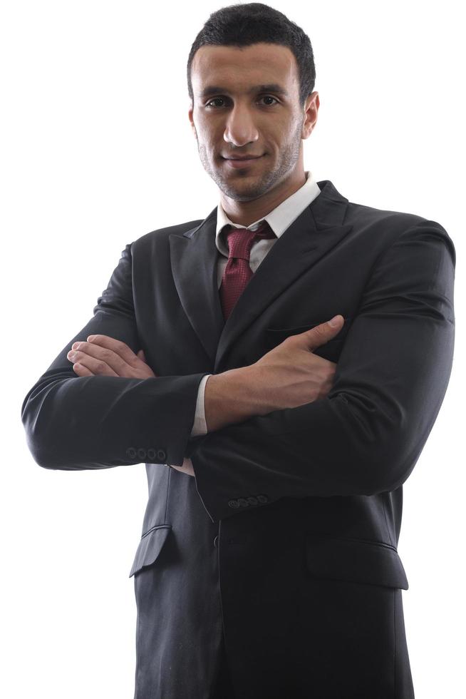 business man isolated over white background photo