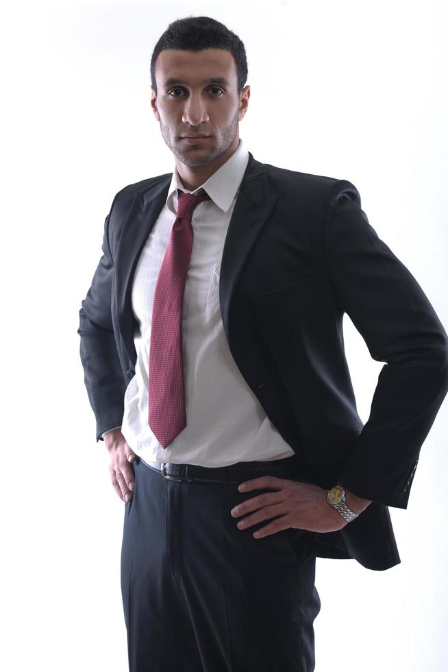 business man isolated over white background photo