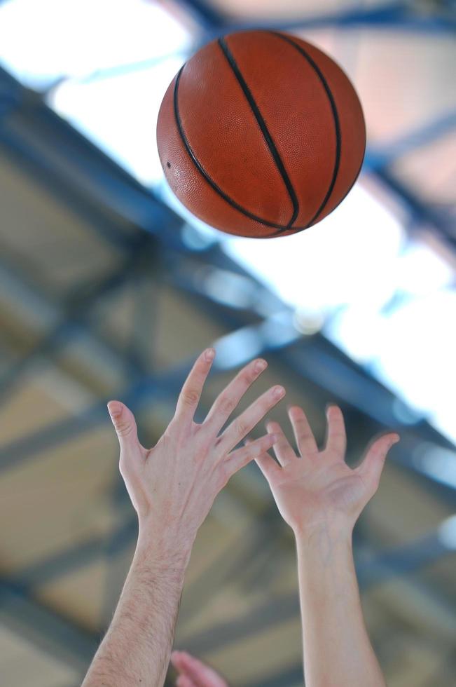 vista del juego de baloncesto foto