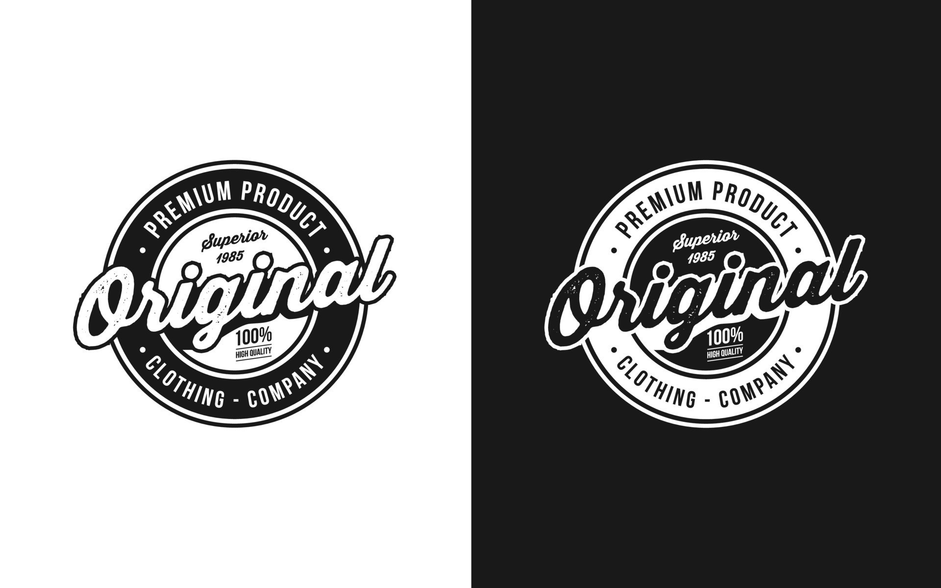 Original product badge logo. Stamp label circular round design template