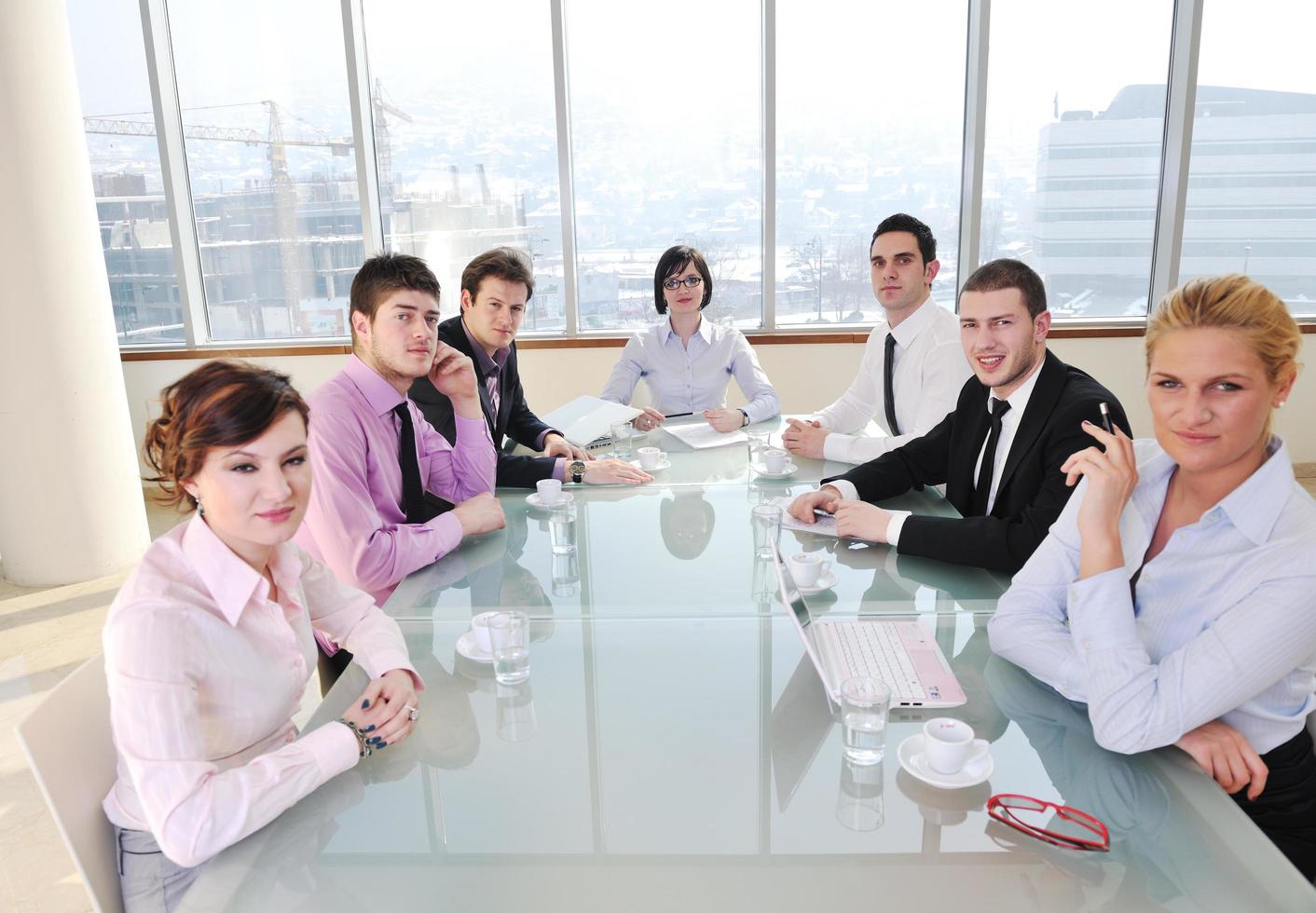 business people at meeting photo