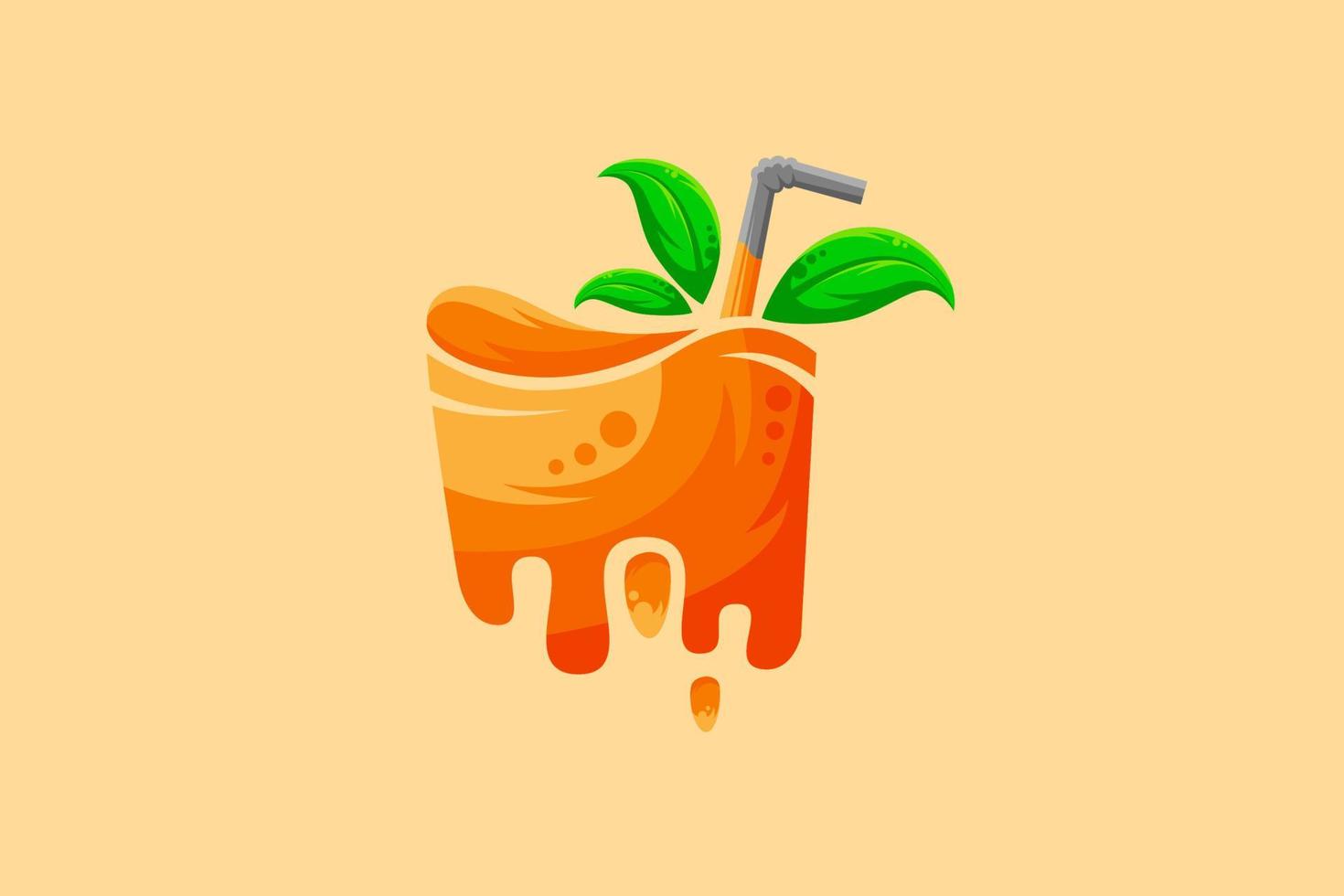 vector de jugo puede usarlo como su logotipo o icono comercial