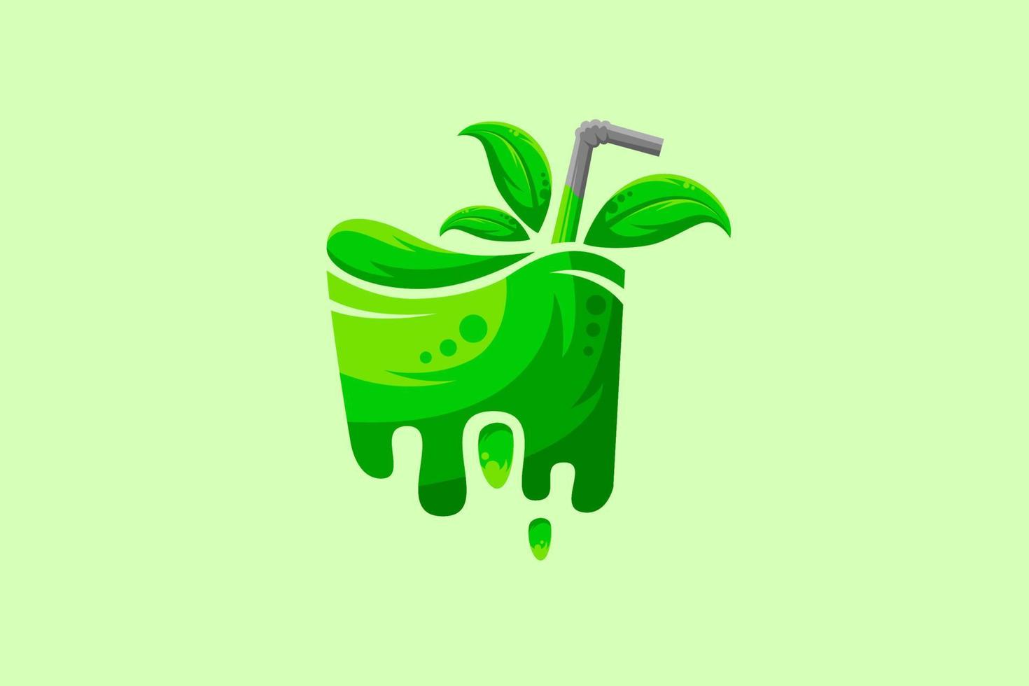 vector de jugo puede usarlo como su logotipo o icono comercial