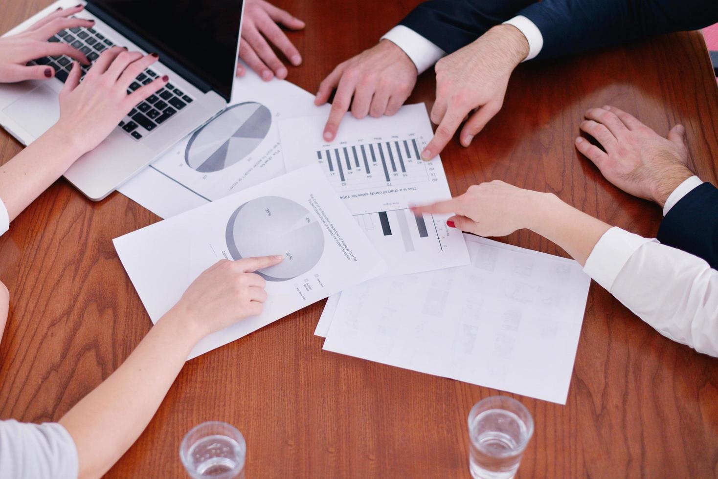 business people in a meeting at office photo