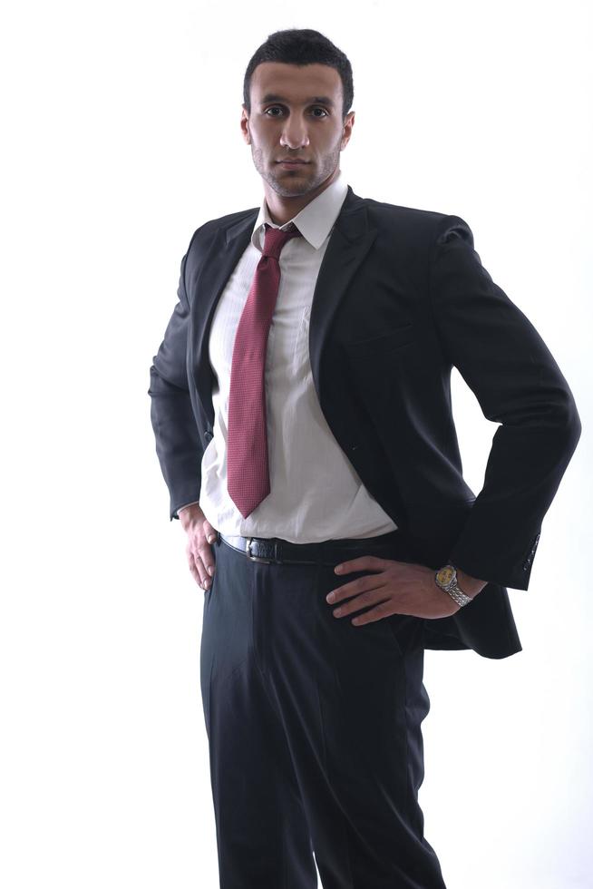 business man isolated over white background photo