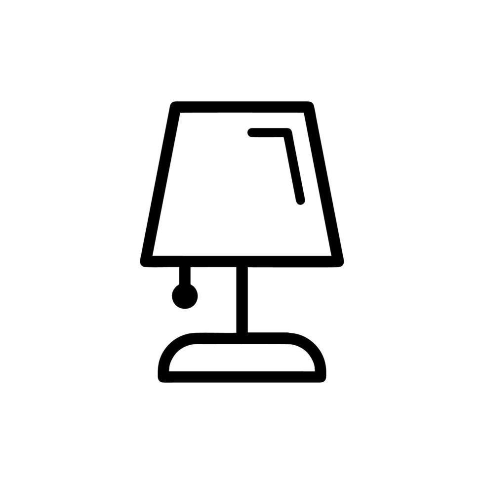 Desk lamp icon vector design templates