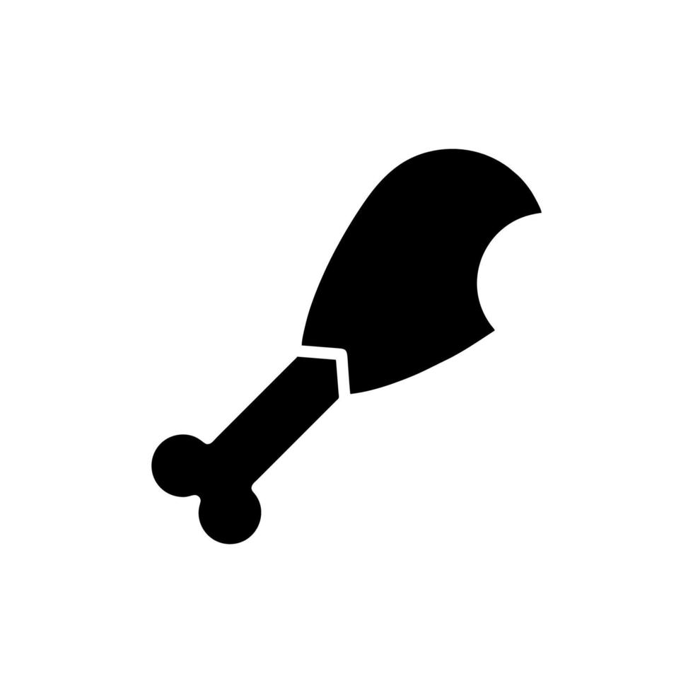 plantillas de diseño de vector de icono de pollo de pierna