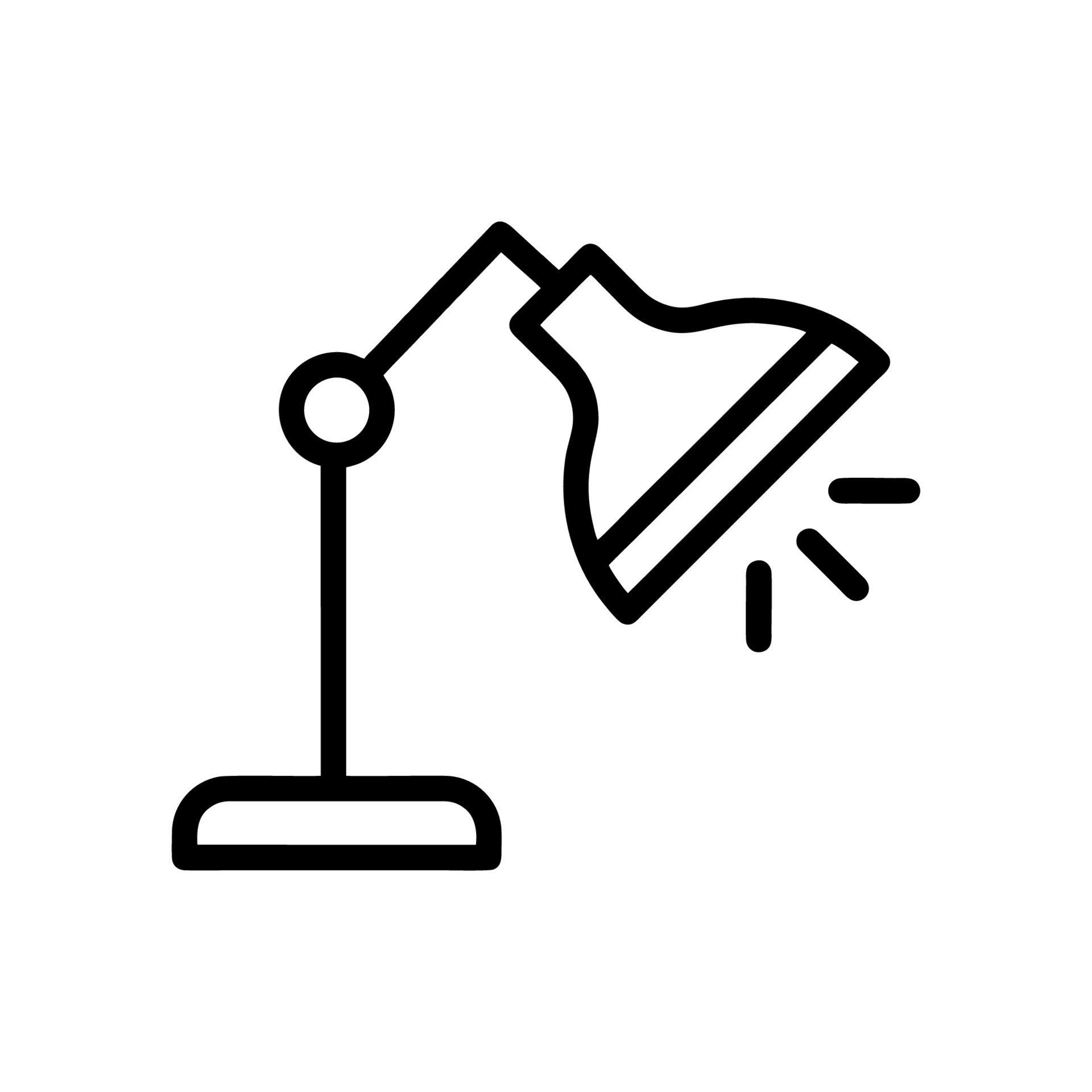 Desk lamp icon vector design templates 12108999 Vector Art at Vecteezy