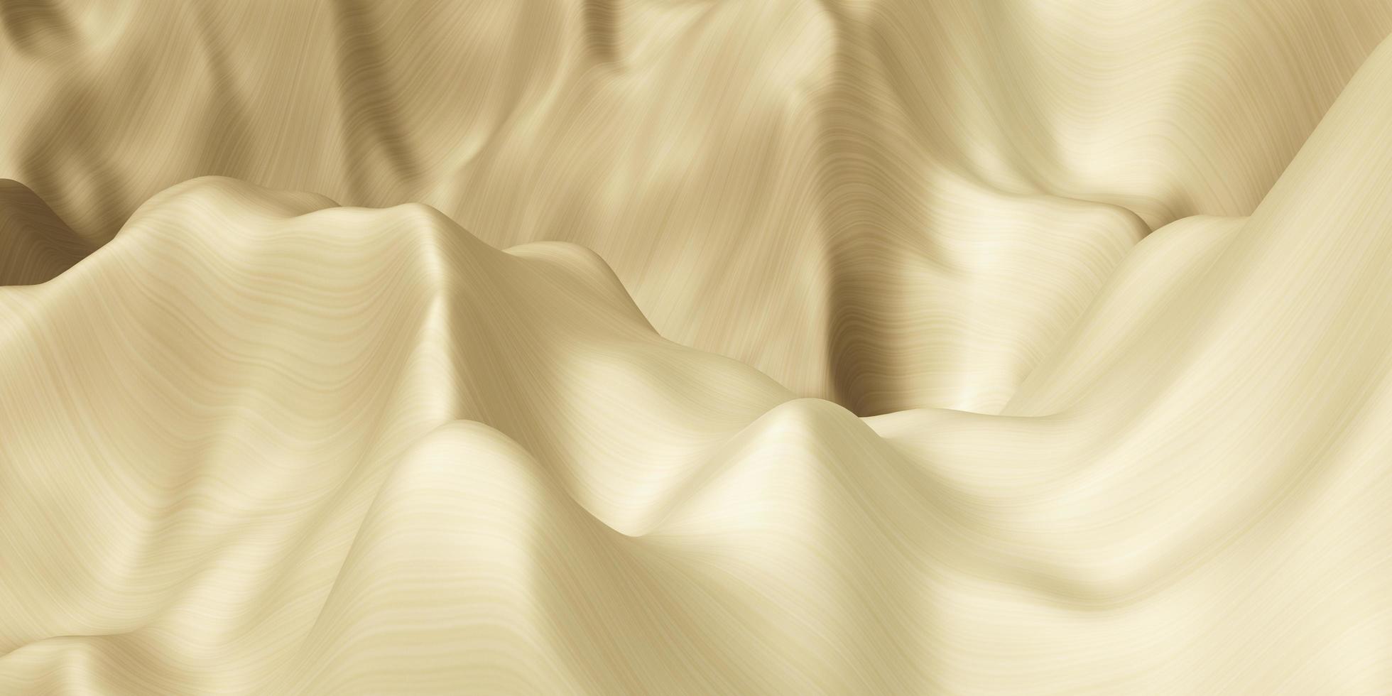 abstract background golden waves warped texture 3d illustration photo