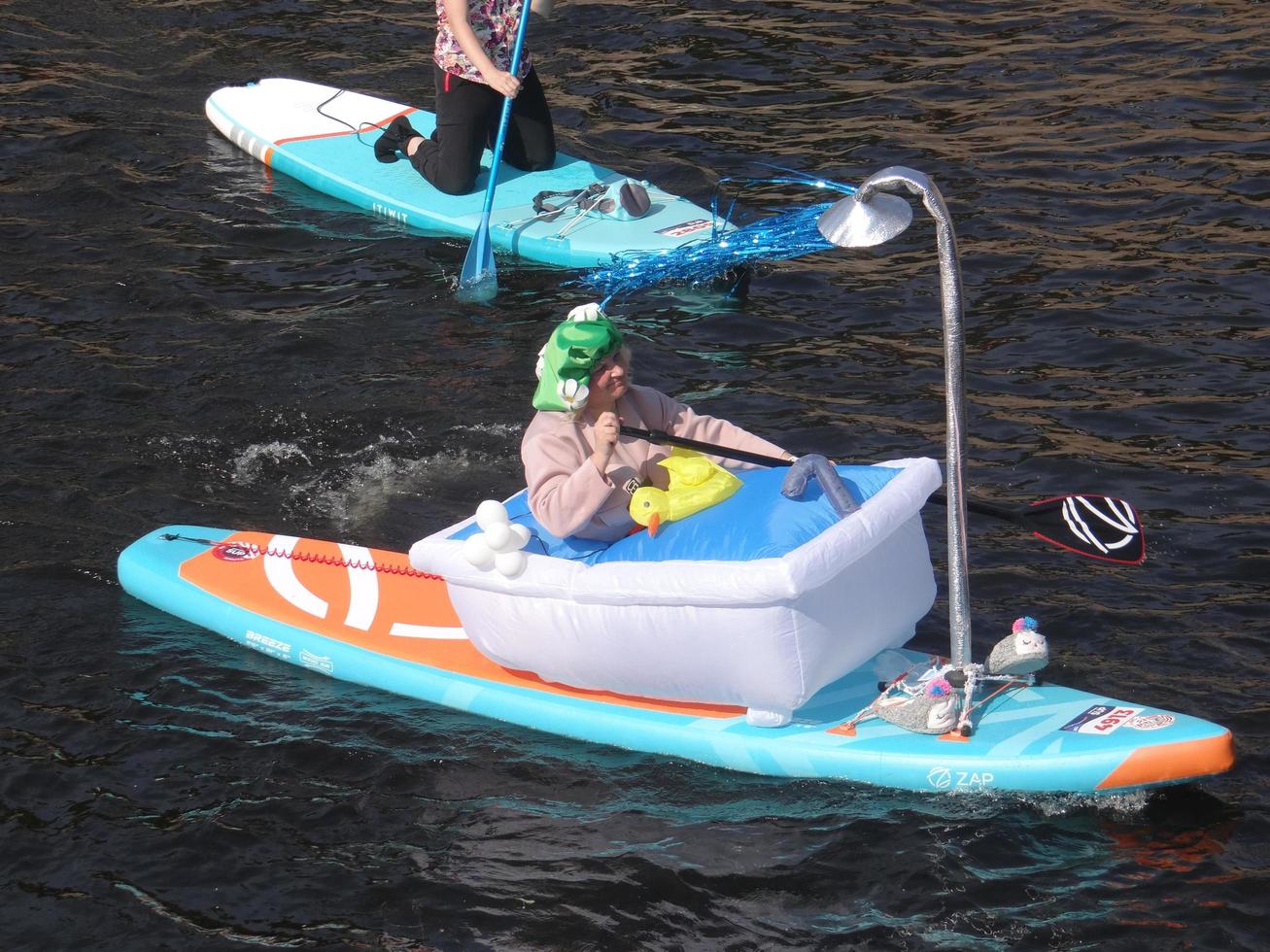 St Petersburg, Russia, 2022 - Seven's International SUP Festival brought six thousand people in one place and broke world record photo