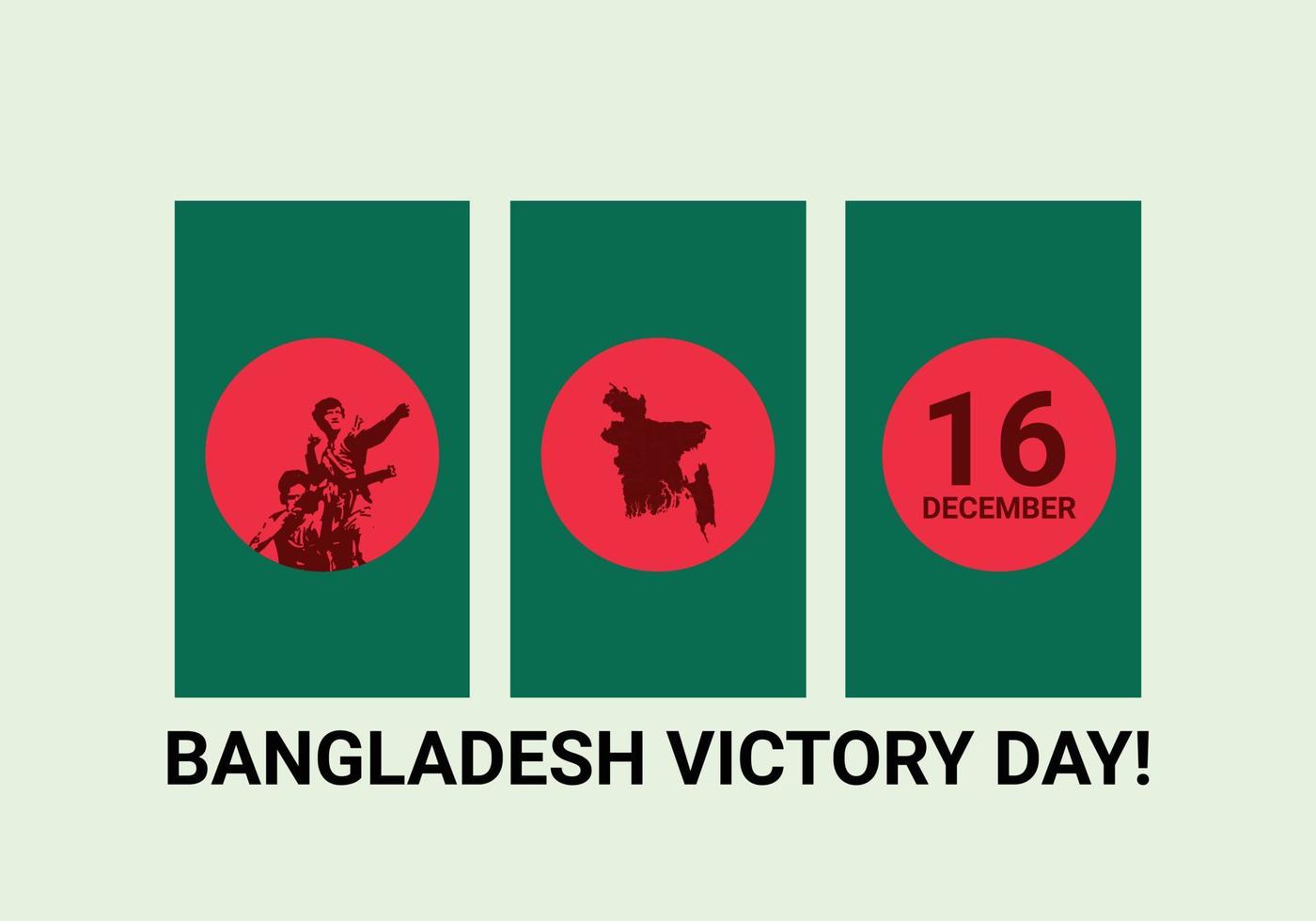 día nacional de la victoria de bangladesh vector