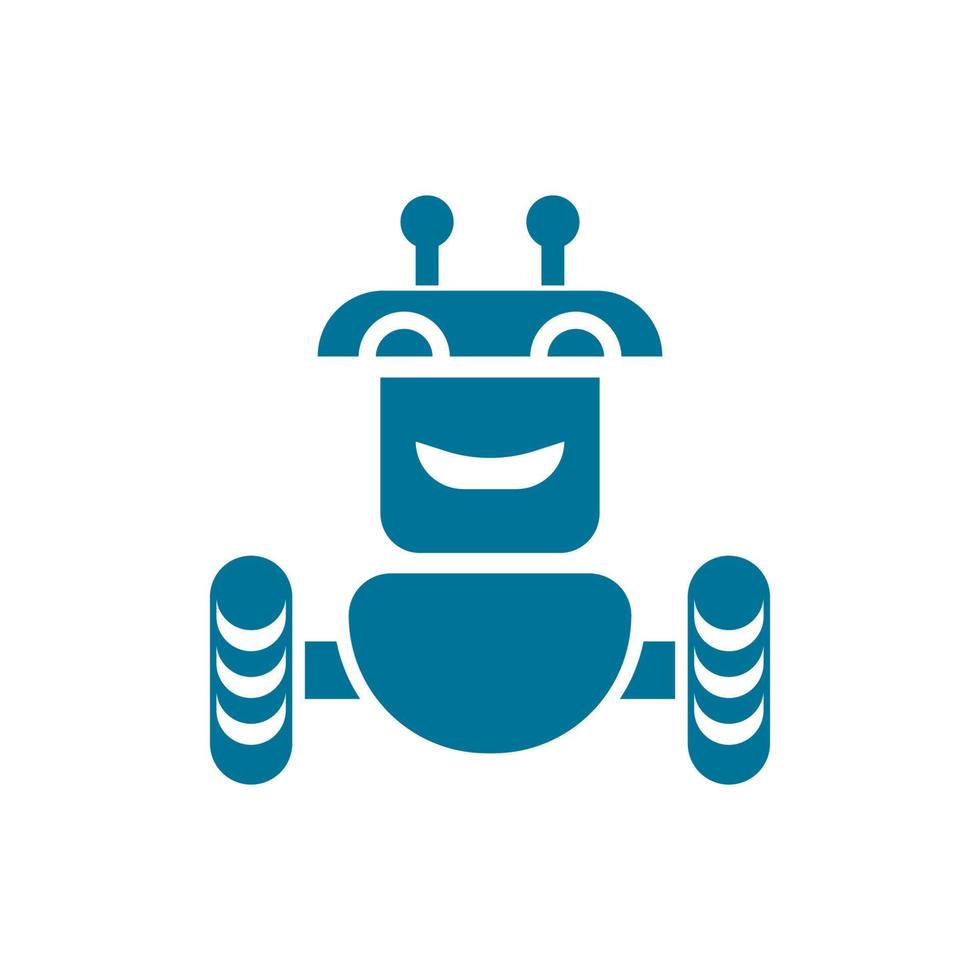 ilustración de vector de icono de robot