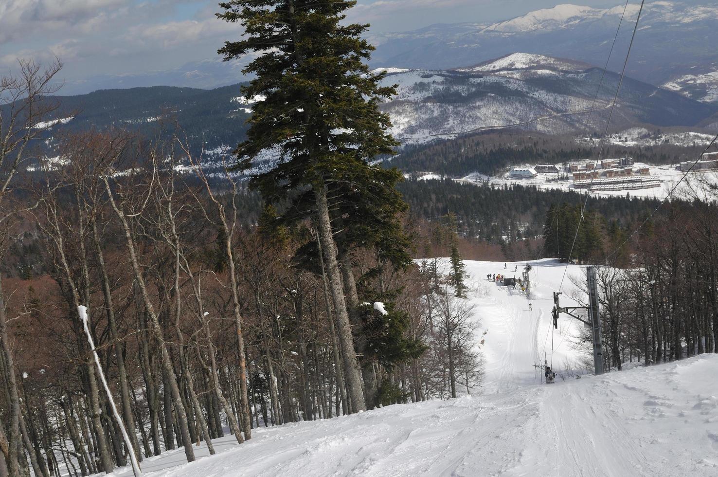 Winter landscape view photo