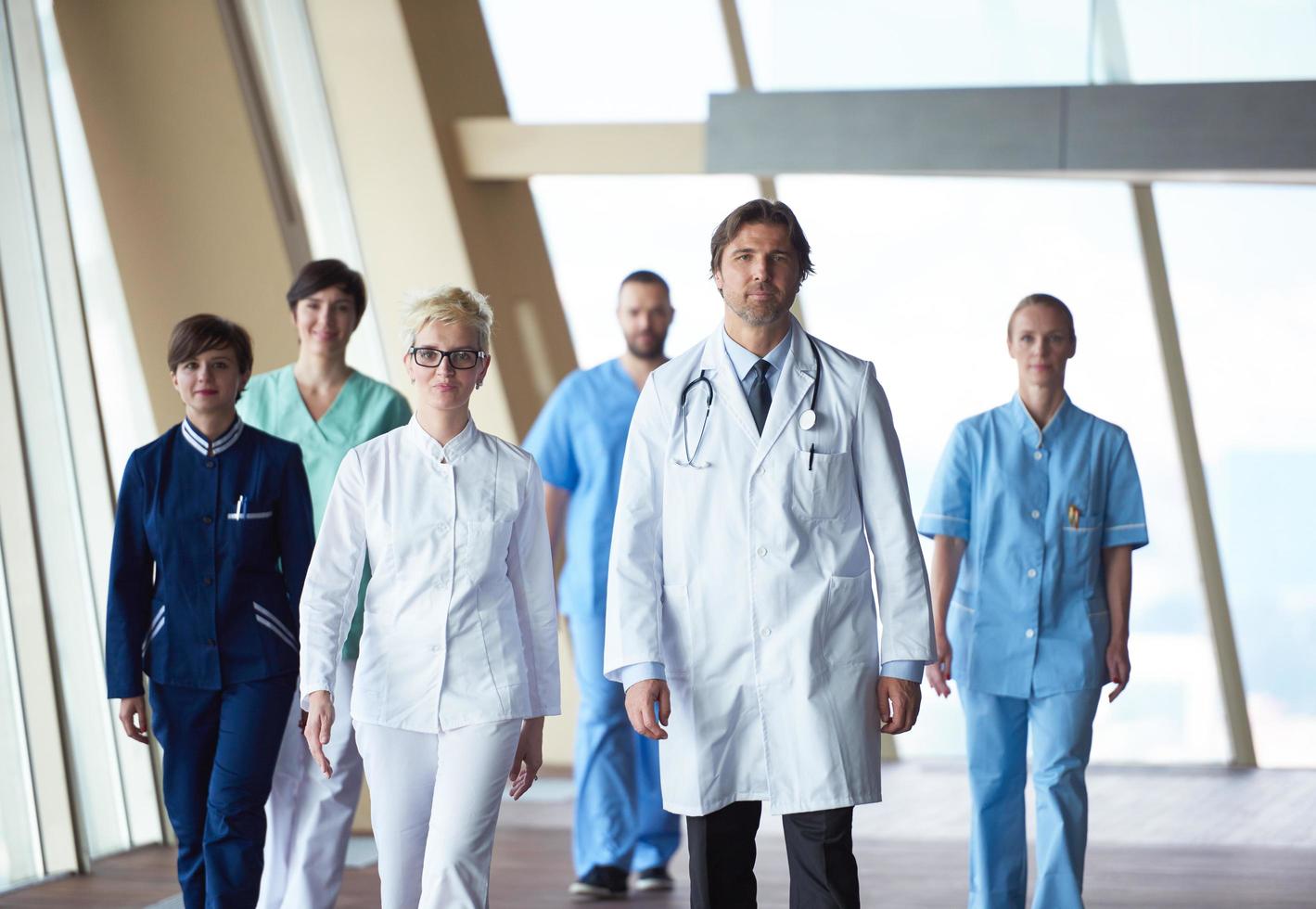 doctors team walking photo