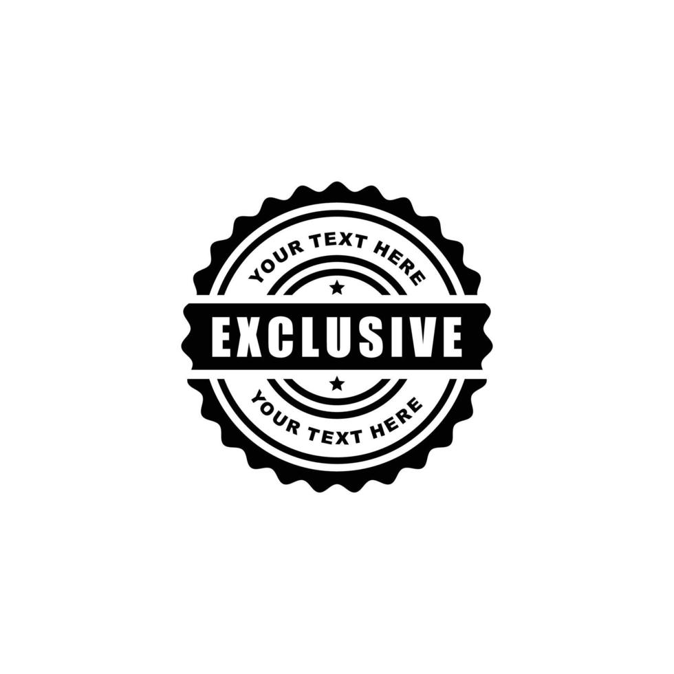 Exclusive grunge stamp seal icon vector