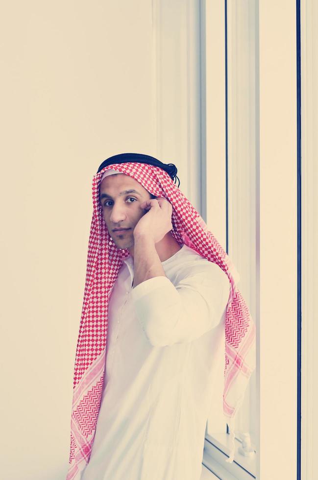 arab business man at bright office photo