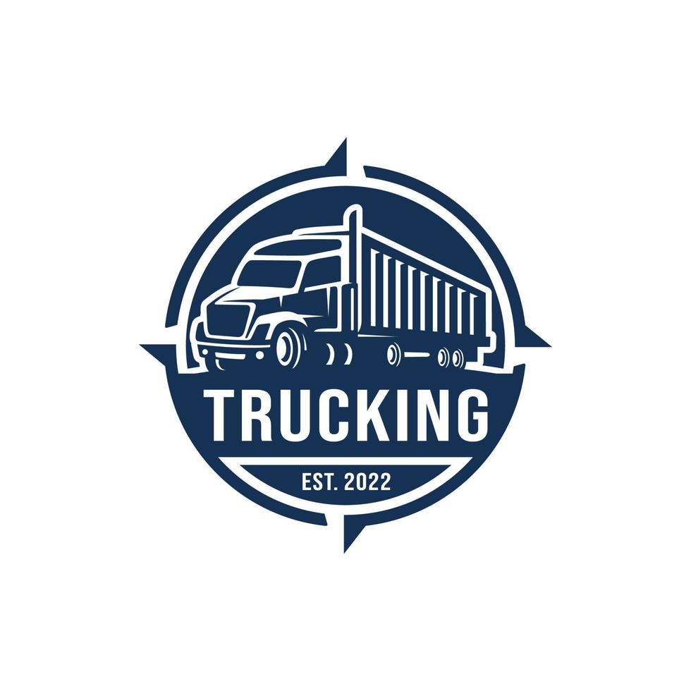 vector de diseño de logotipo de camión. logotipo de entrega de camiones