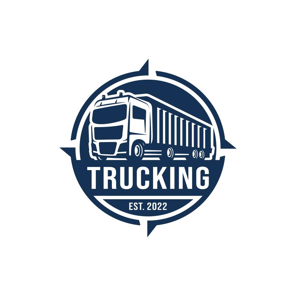 vector de diseño de logotipo de camión. logotipo de entrega de camiones